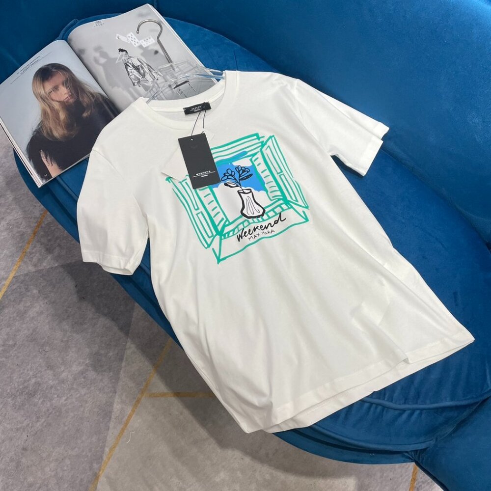 Weekend Max Mara Women's Organic Cotton Jersey Crew Neck T-shirt